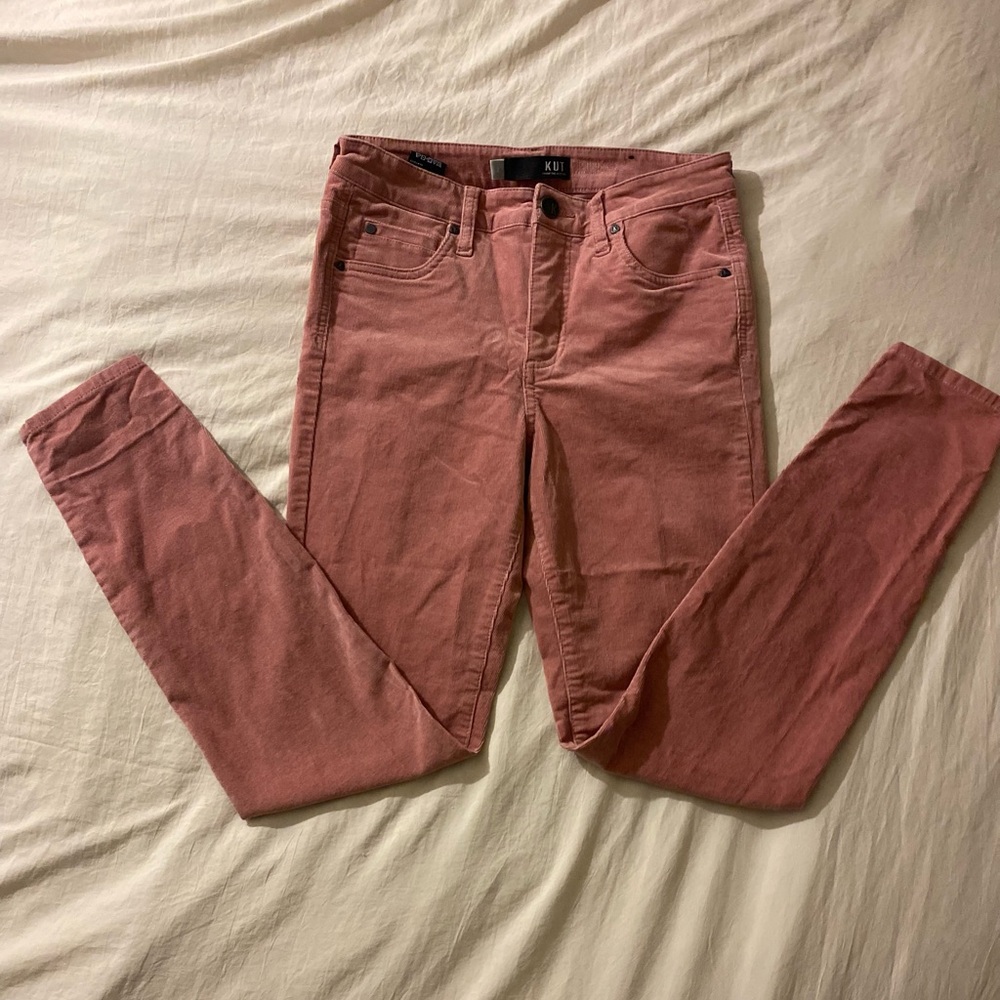 Kut from the Kloth Pink Skinny Jeans High-Rise
